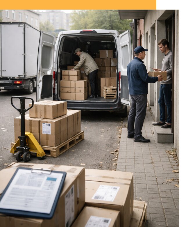 Доставка грузов от двери до двери с таможней от 48299 руб.