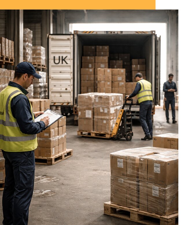 Доставка грузов из Великобритании с таможенным оформлением от 13416