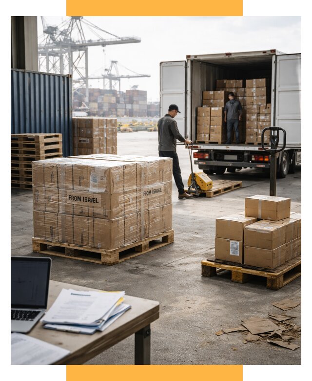 Доставка грузов из Израиля от 16100 р., логистика от СетСервис-Прт