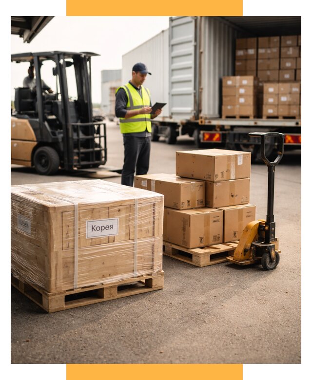 Доставка грузов в Корею из России от 37566 р. | СетСервис-Прт