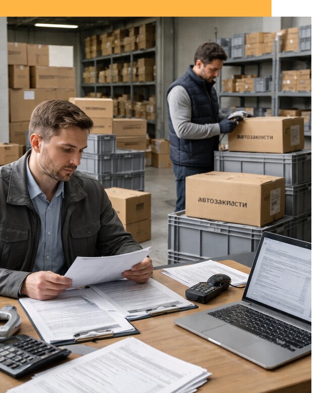 Таможенное оформление автозапчастей по выгодным тарифам от 9123